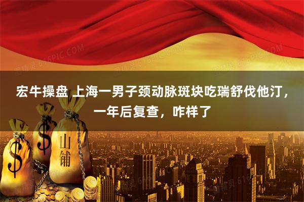 宏牛操盘 上海一男子颈动脉斑块吃瑞舒伐他汀，一年后复查，咋样了