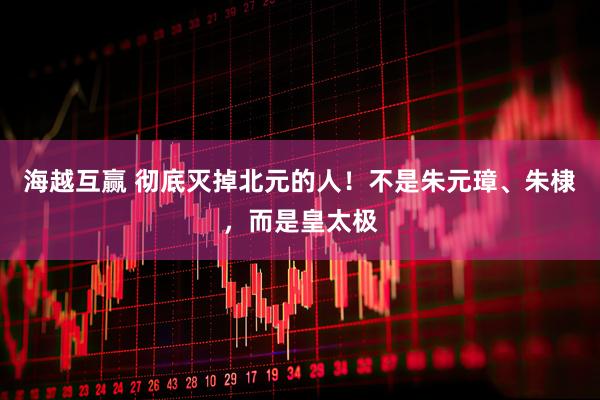 海越互赢 彻底灭掉北元的人！不是朱元璋、朱棣，而是皇太极
